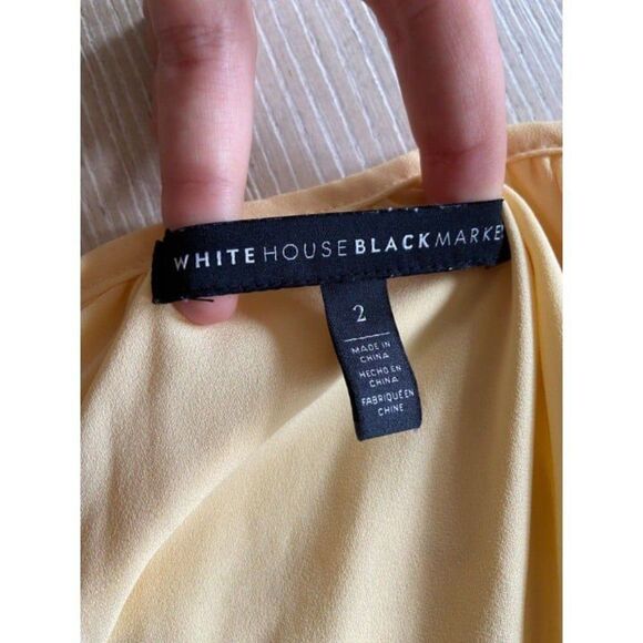 Yellow White House Black Market Dress (Size 2) - Picture 4 of 4